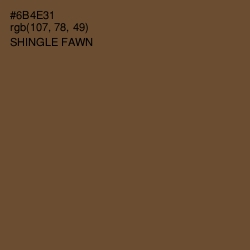 #6B4E31 - Shingle Fawn Color Image